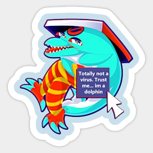 Virus Dolphin: Poppup Sticker